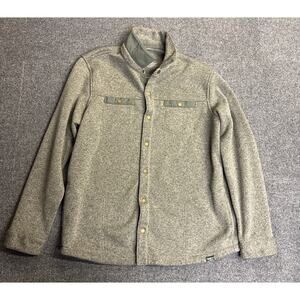 L.L. Bean Men’s XL Tall Button Down Sherpa Shacked Jacket Green Fleece Lined